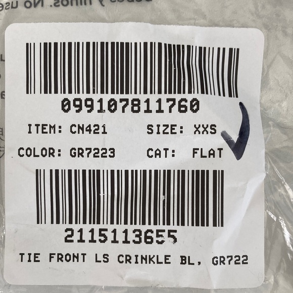 J. Crew Tie-front long-sleeve top XXS Green - Picture 4 of 6